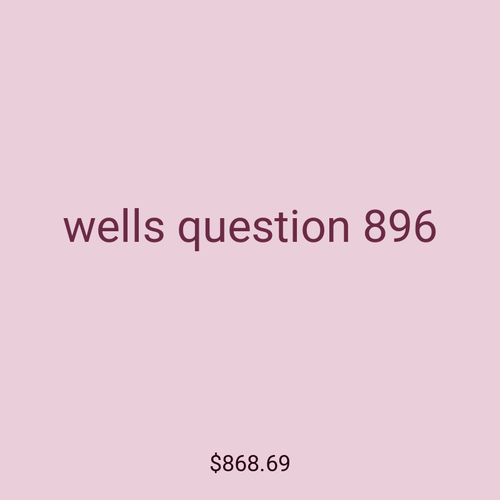 wells question 896