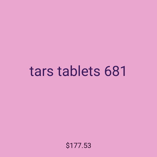 tars tablets 681