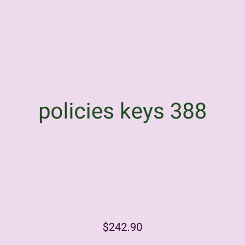 policies keys 388