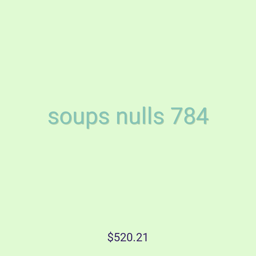 soups nulls 784