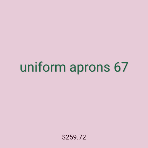 uniform aprons 67