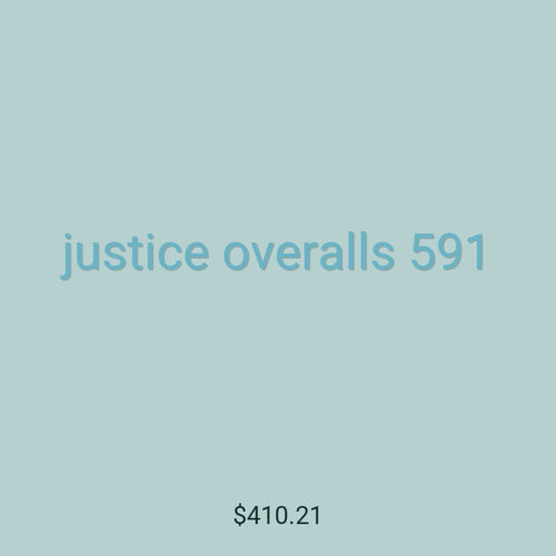 justice overalls 591