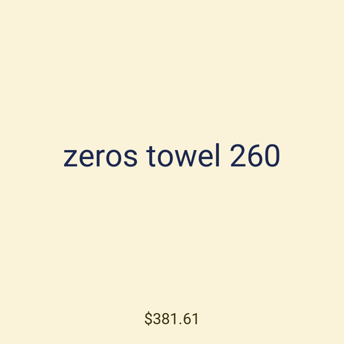 zeros towel 260