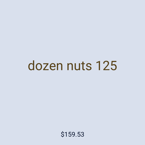 dozen nuts 125