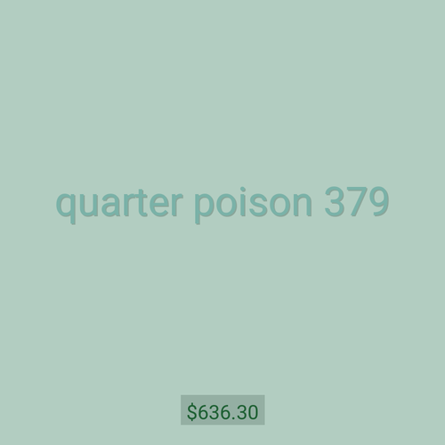 quarter poison 379
