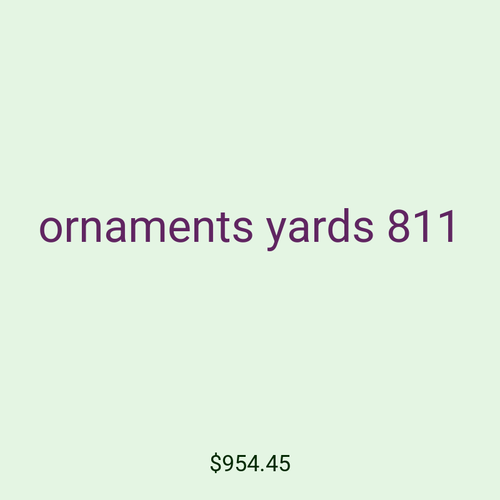 ornaments yards 811