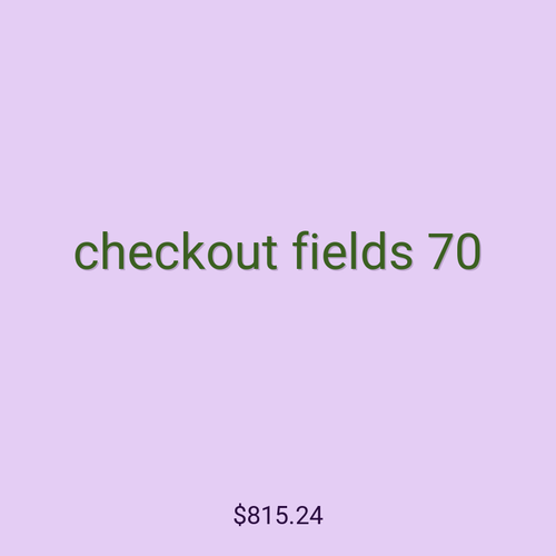 checkout fields 70
