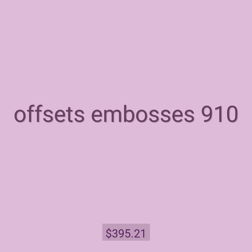 offsets embosses 910