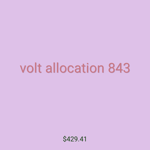 volt allocation 843