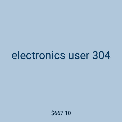 electronics user 304