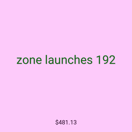 zone launches 192