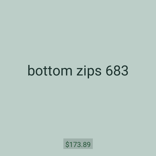bottom zips 683