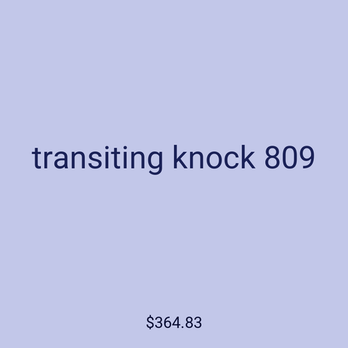 transiting knock 809