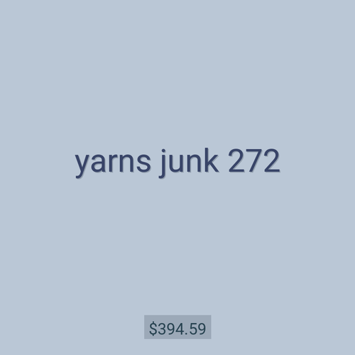 yarns junk 272