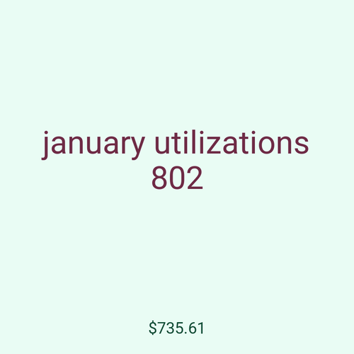 january utilizations 802