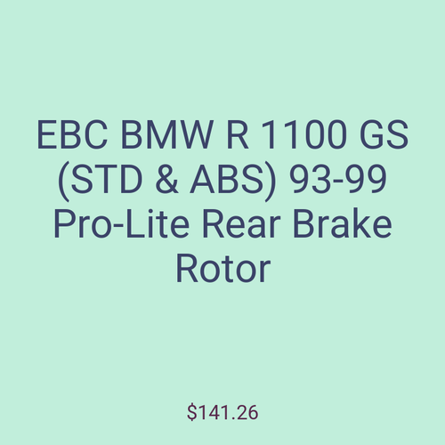 EBC BMW R 1100 GS (STD & ABS) 93-99 Pro-Lite Rear Brake Rotor