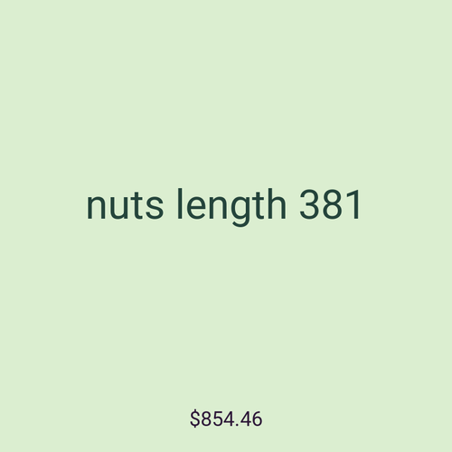nuts length 381