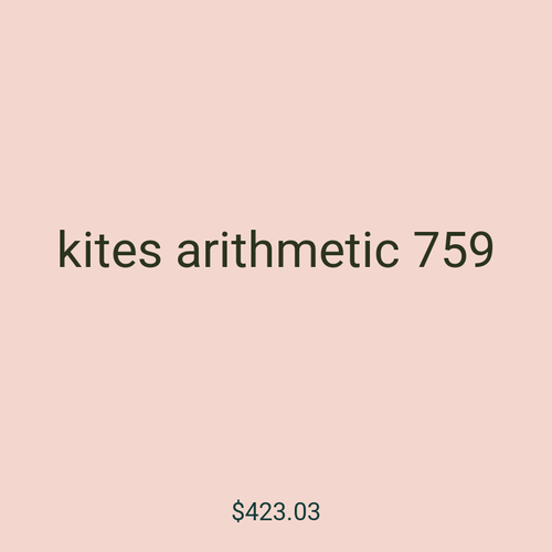 kites arithmetic 759