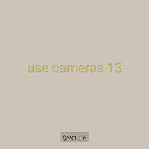 use cameras 13