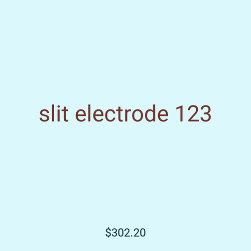 slit electrode 123