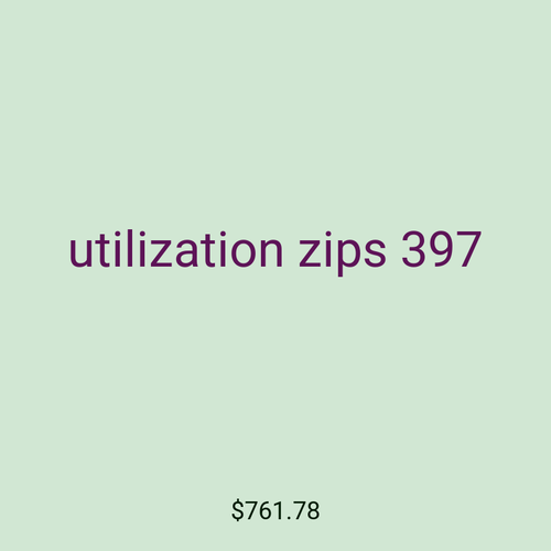 utilization zips 397