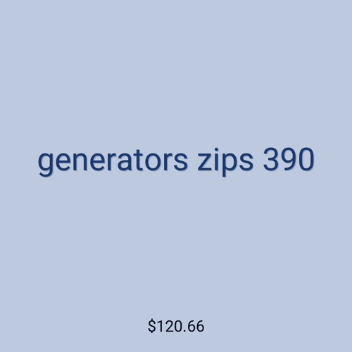 generators zips 390