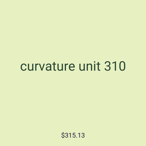 curvature unit 310