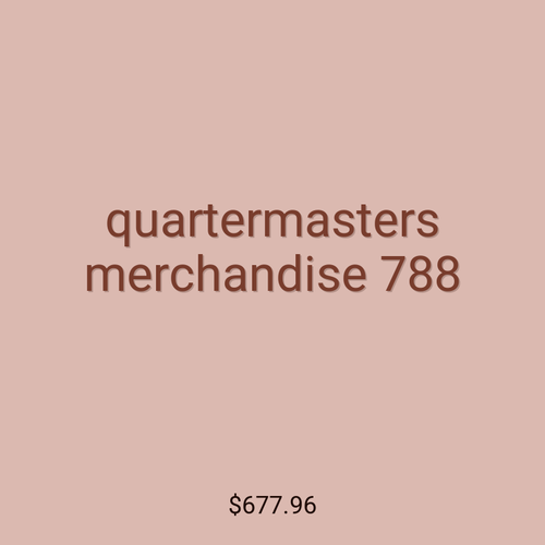 quartermasters merchandise 788