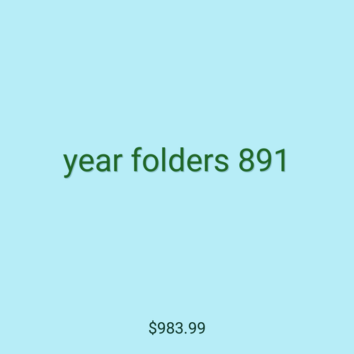 year folders 891
