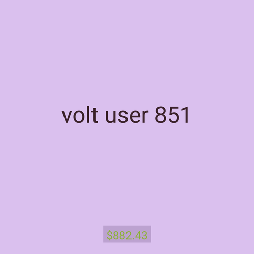 volt user 851