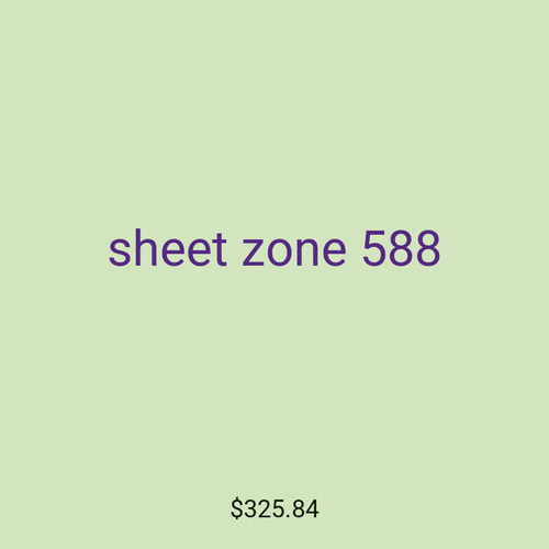 sheet zone 588