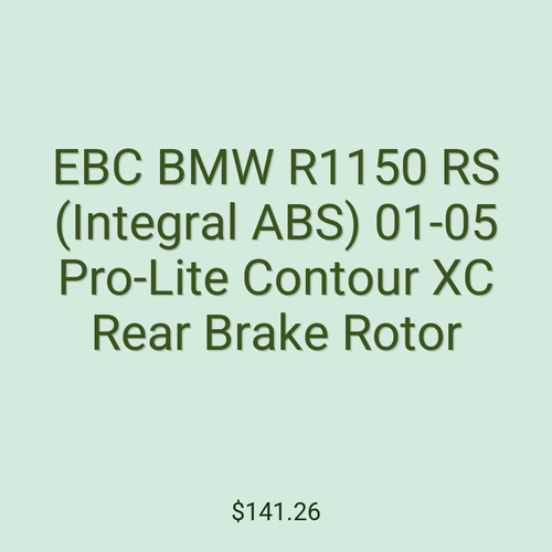 EBC BMW R1150 RS (Integral ABS) 01-05 Pro-Lite Contour XC Rear Brake Rotor