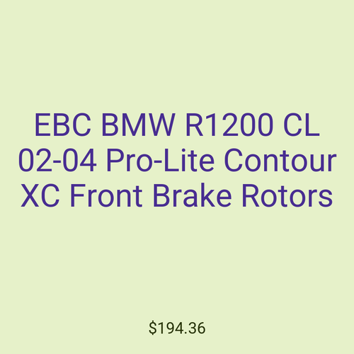 EBC BMW R1200 CL 02-04 Pro-Lite Contour XC Front Brake Rotors