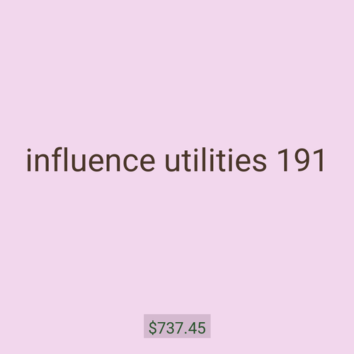 influence utilities 191