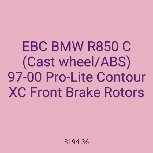 EBC BMW R850 C (Cast wheel/ABS) 97-00 Pro-Lite Contour XC Front Brake Rotors