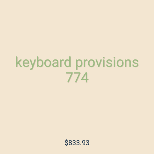 keyboard provisions 774