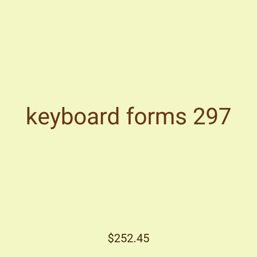 keyboard forms 297