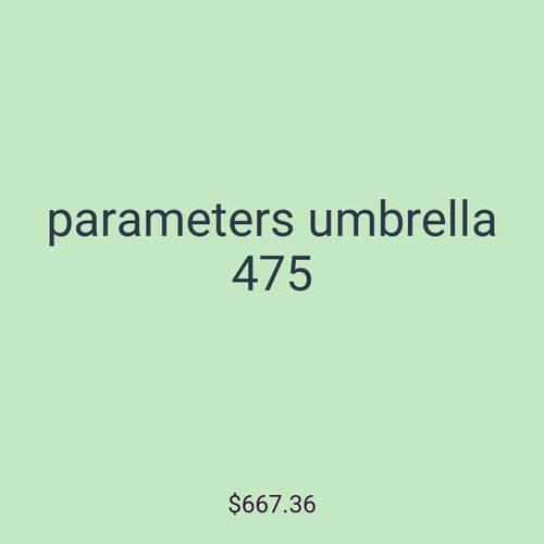 parameters umbrella 475