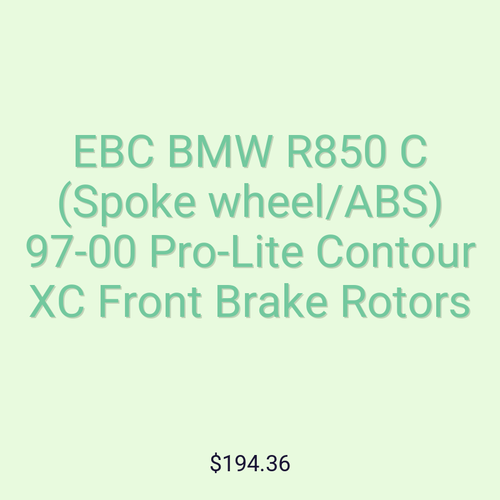 EBC BMW R850 C (Spoke wheel/ABS) 97-00 Pro-Lite Contour XC Front Brake Rotors