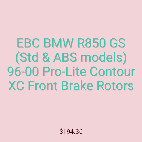 EBC BMW R850 GS (Std & ABS models) 96-00 Pro-Lite Contour XC Front Brake Rotors