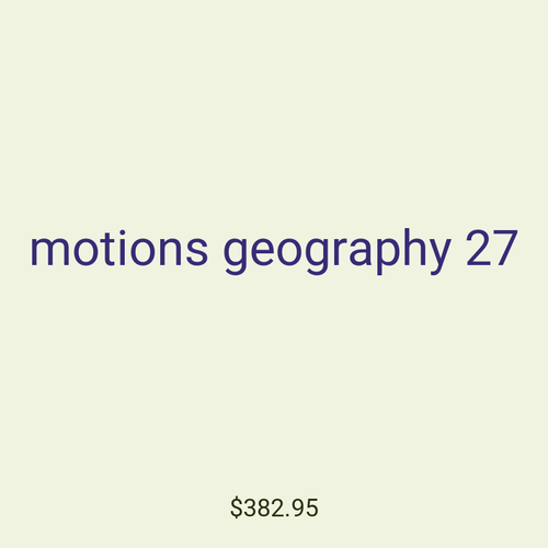motions geography 27