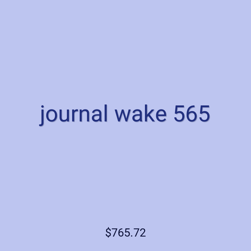 journal wake 565