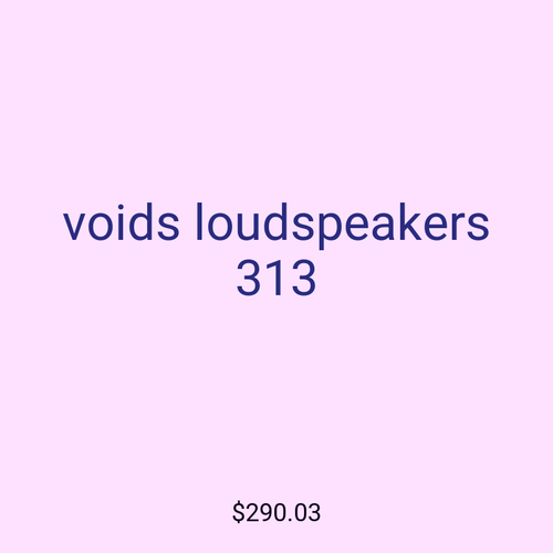 voids loudspeakers 313