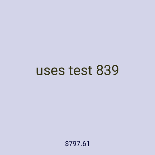 uses test 839