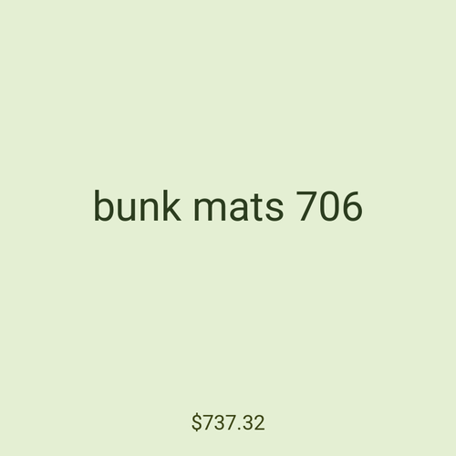 bunk mats 706