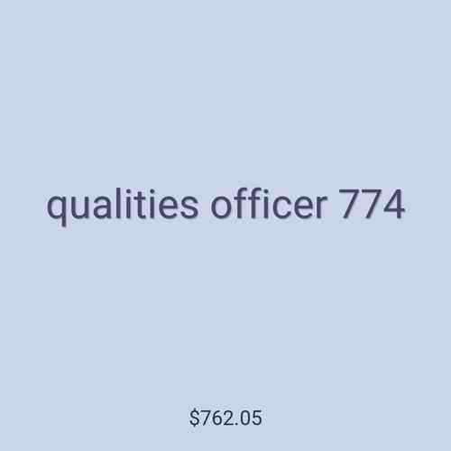 qualities officer 774