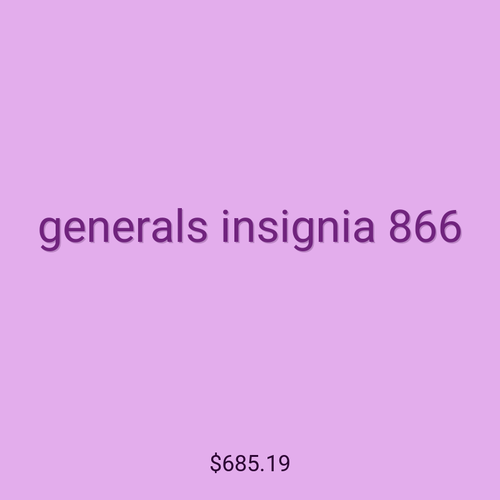 generals insignia 866