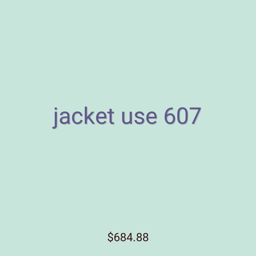 jacket use 607