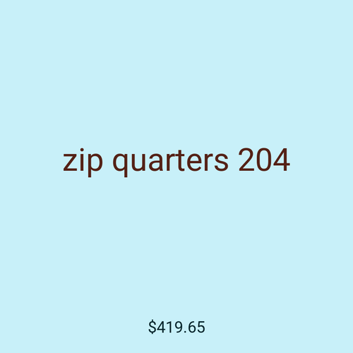 zip quarters 204