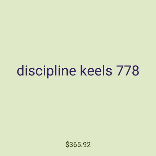 discipline keels 778